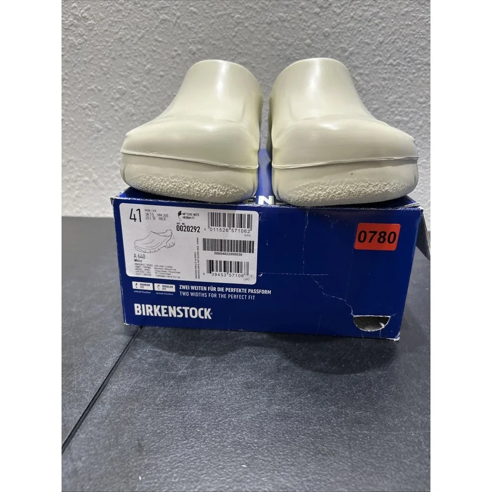 Birkenstock A 640 Polyurethane White EU 41 US M8 L10 Mens
